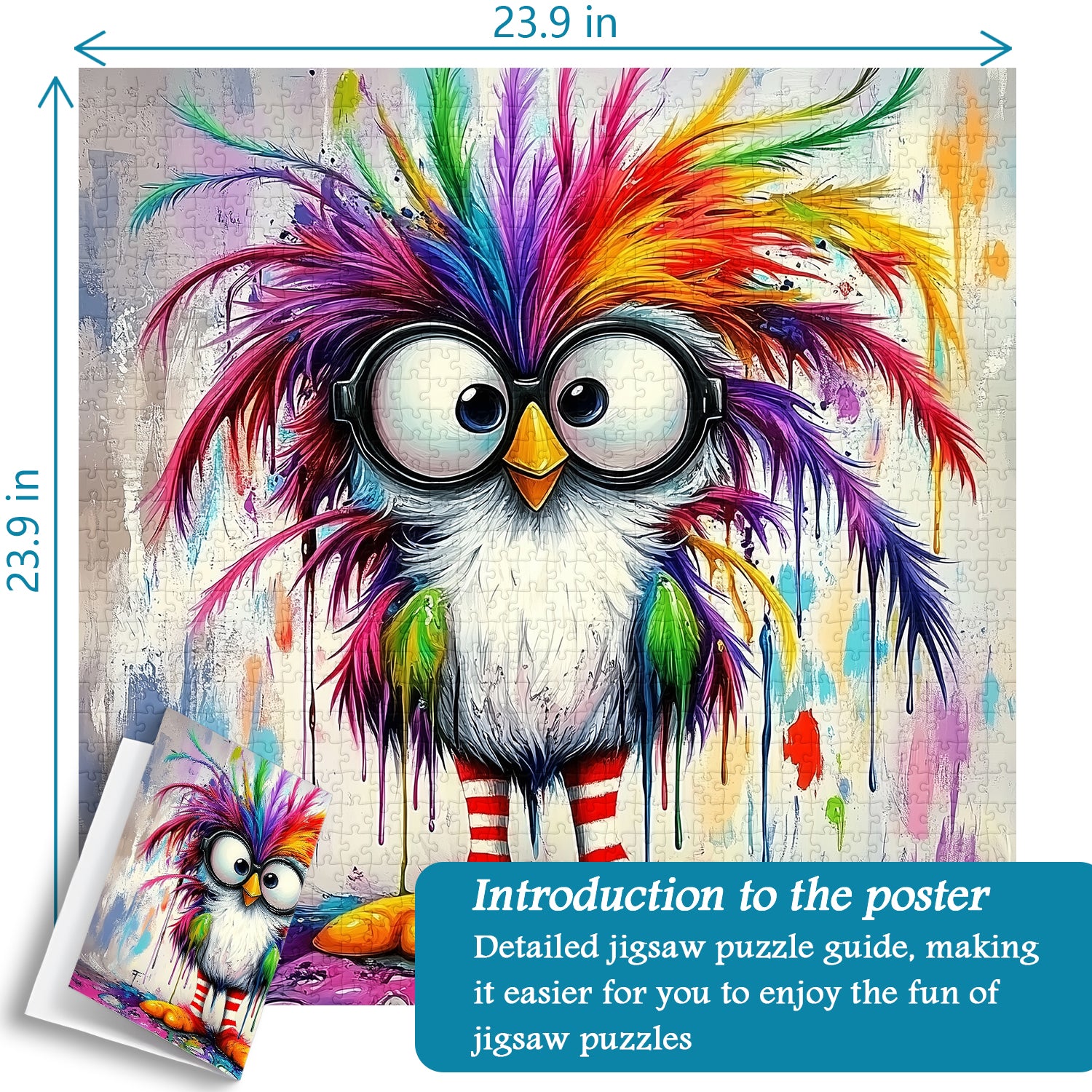Color Explosion Bird Jigsaw Puzzle 1000 Pieces
