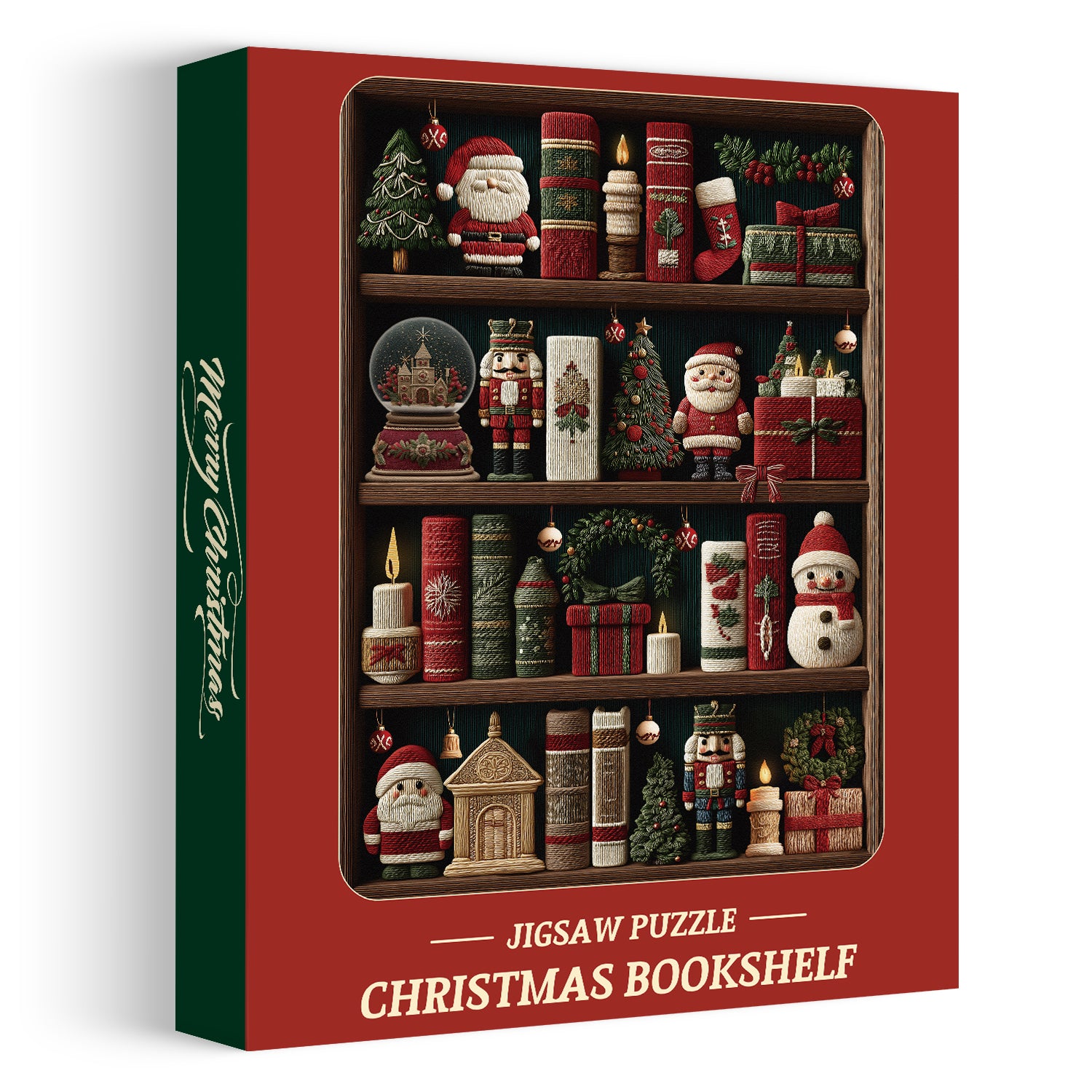 Christmas Bookshelf Jigsaw Puzzle 1000 Pieces