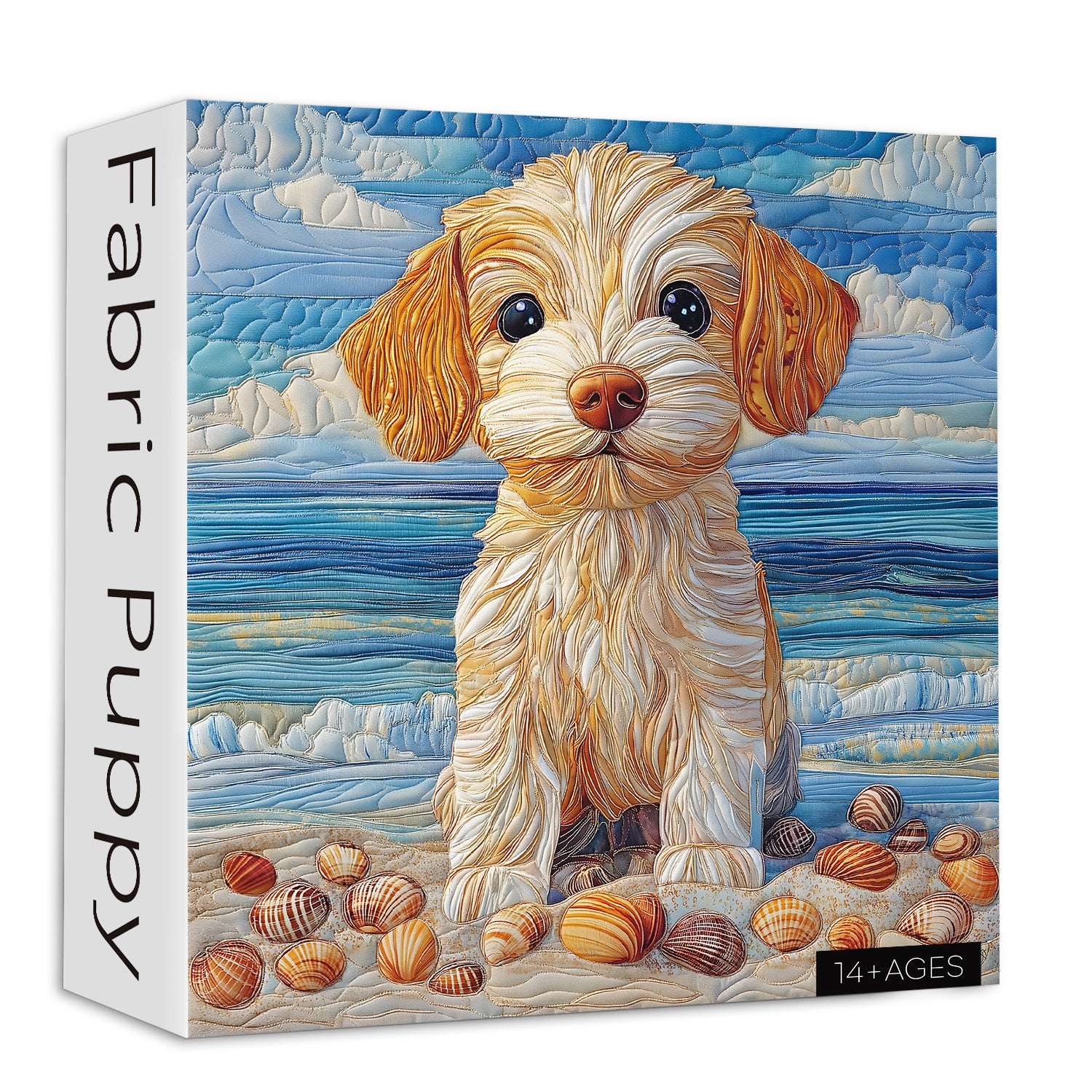 Fabric Puppy Jigsaw Puzzle 1000 Pieces