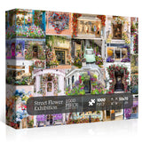 Bboldin® Street Flower Ausstellung Jigsaw Puzzle 1000 Stücke