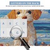 Fabric Puppy Jigsaw Puzzle 1000 Pieces