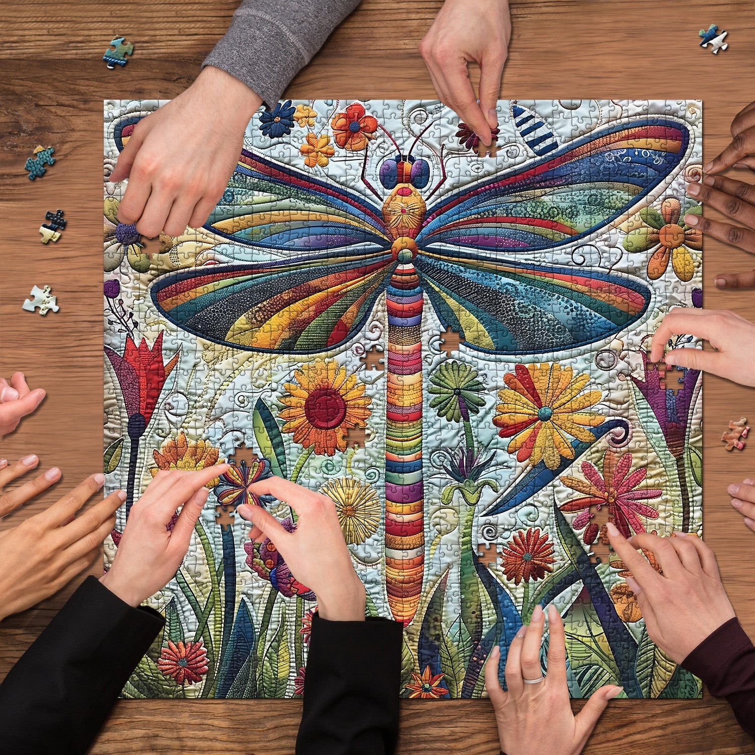 Dragonfly Garden Jigsaw Puzzle 1000 Pieces
