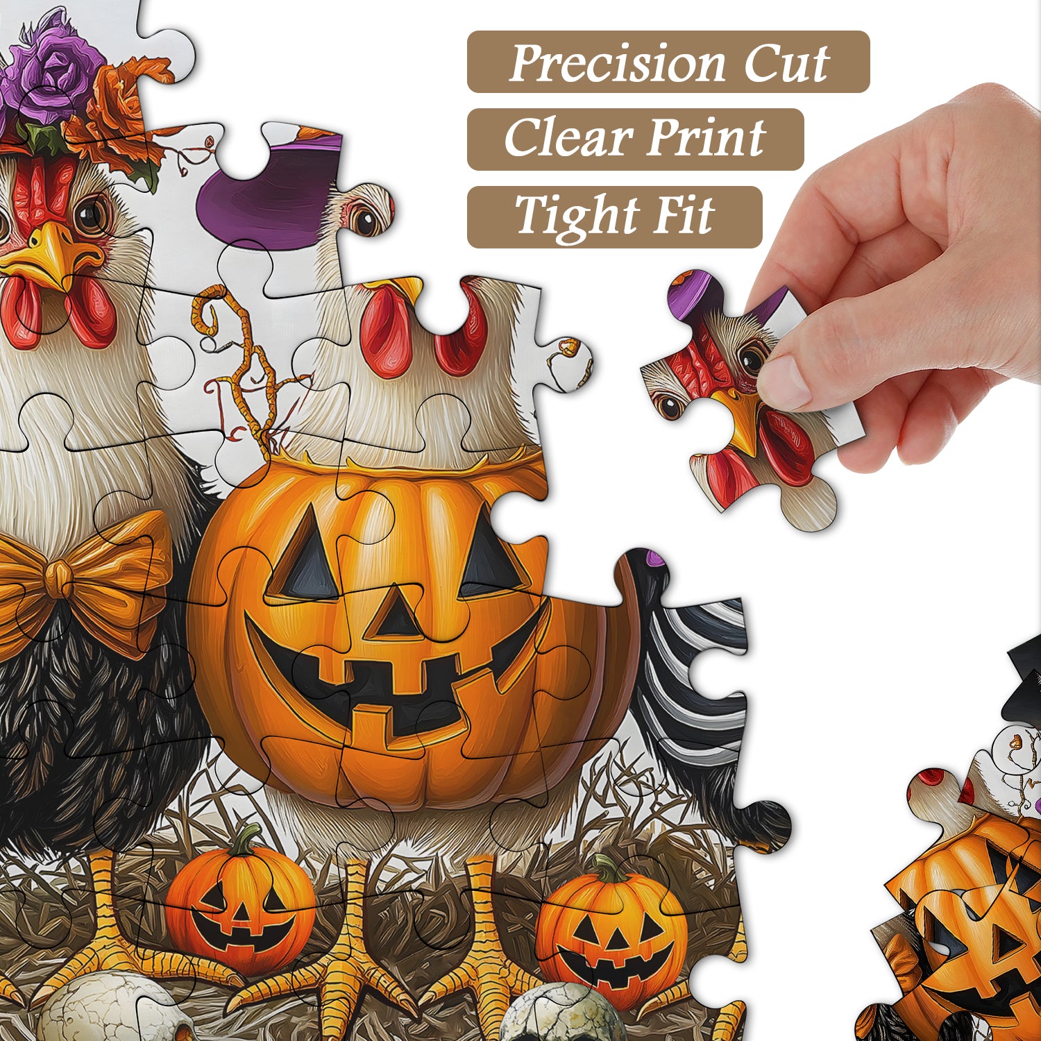 Halloween Trickster Chickens Jigsaw Puzzle 1000 Pieces