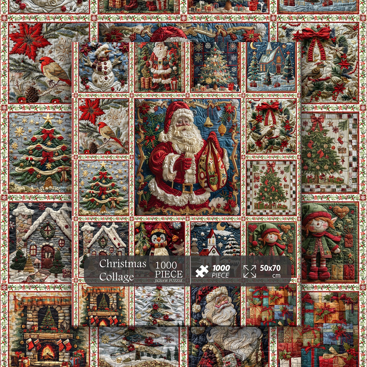 Christmas Collage Jigsaw Puzzle 1000 Pieces