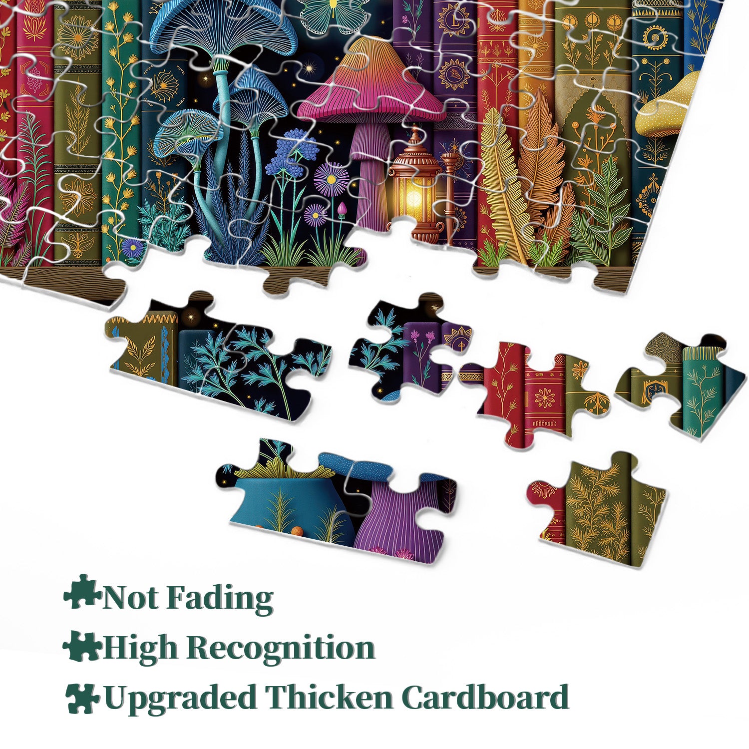 Enchanted Mushroom Library Jigsaw Puzzle 1000 Pieces