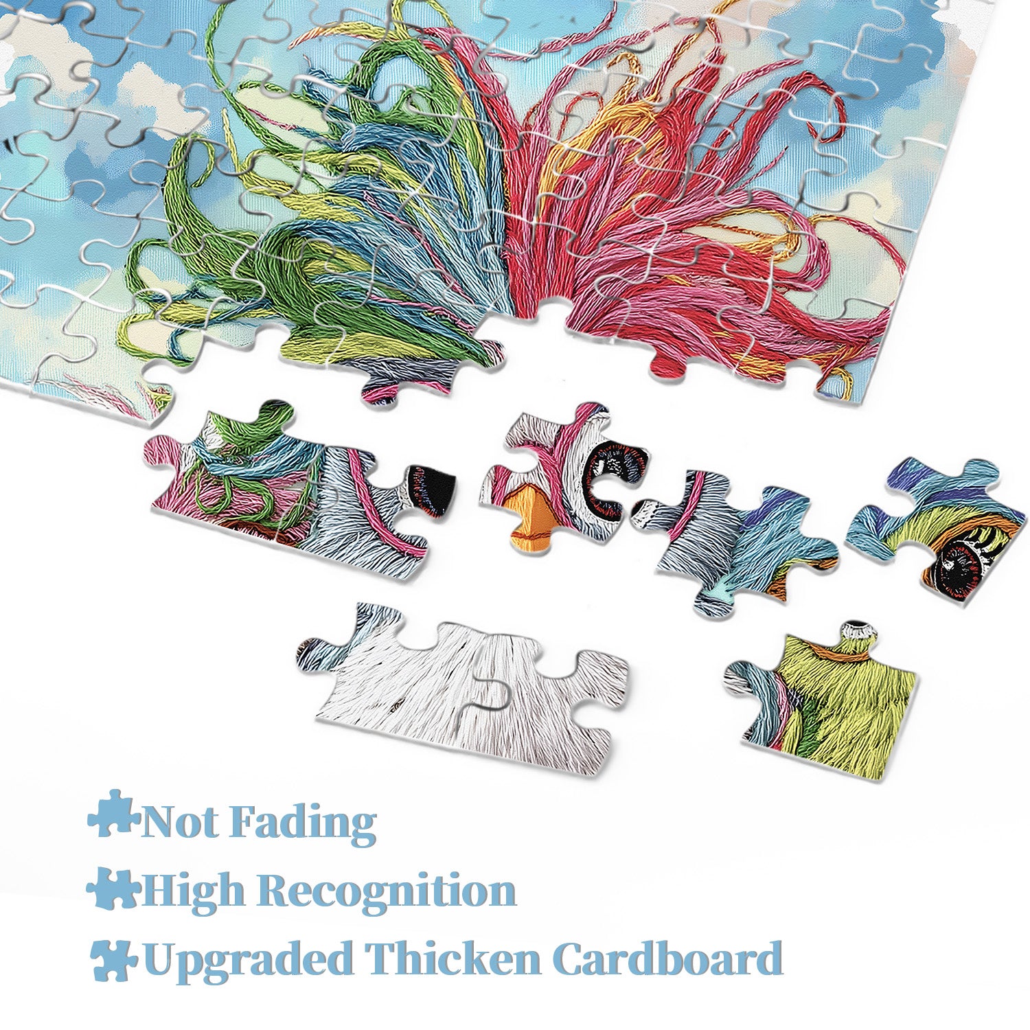 Colorful Funny Chicks Jigsaw Puzzle 1000 Pieces