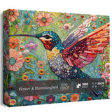 Flower & Hummingbird Jigsaw Puzzle 1000 Pieces