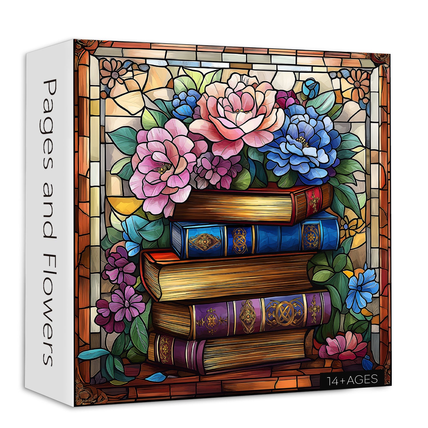 Seiten und Blumen Puzzle 1000 Stücke