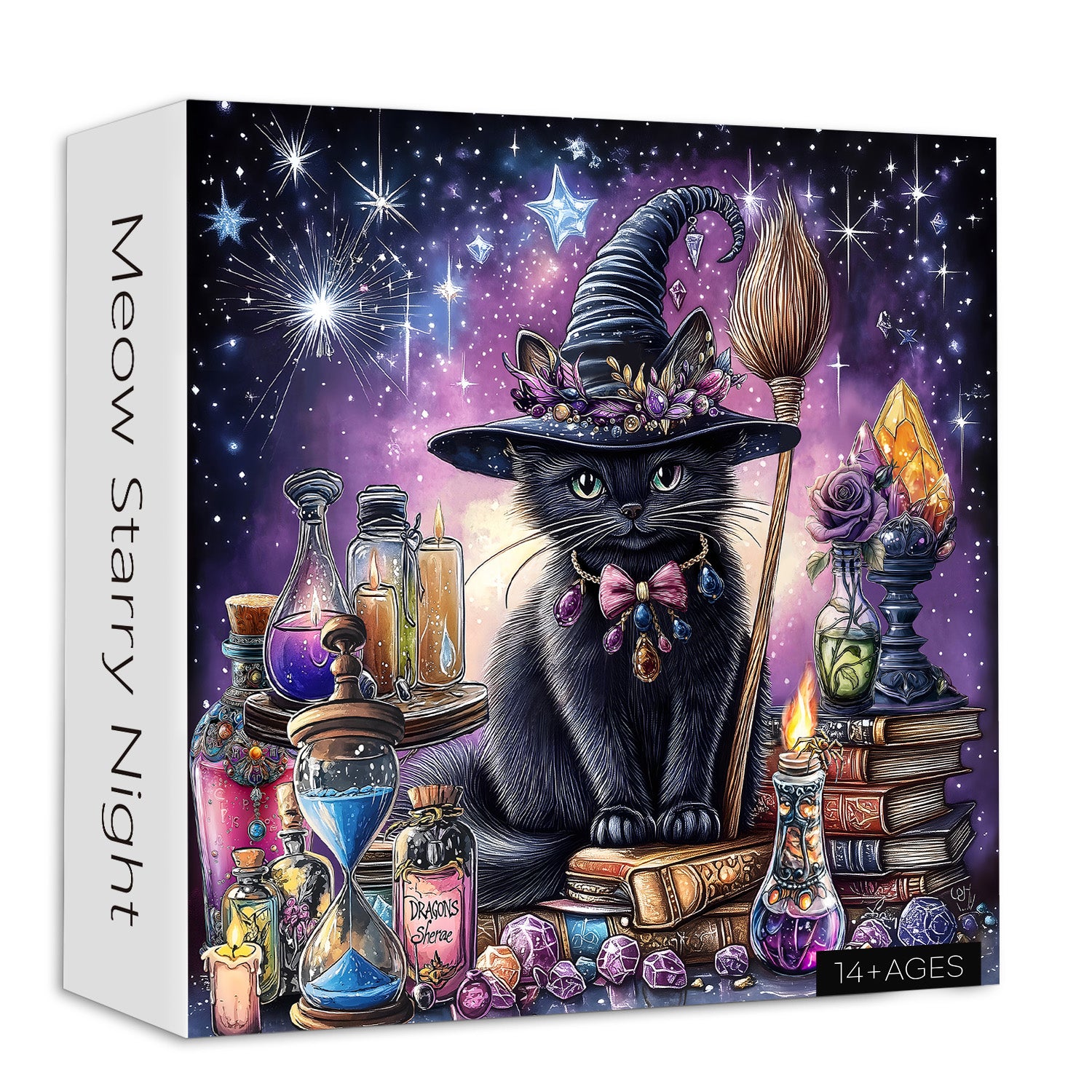 Meow Starry Night Jigsaw Puzzle 1000 Pieces