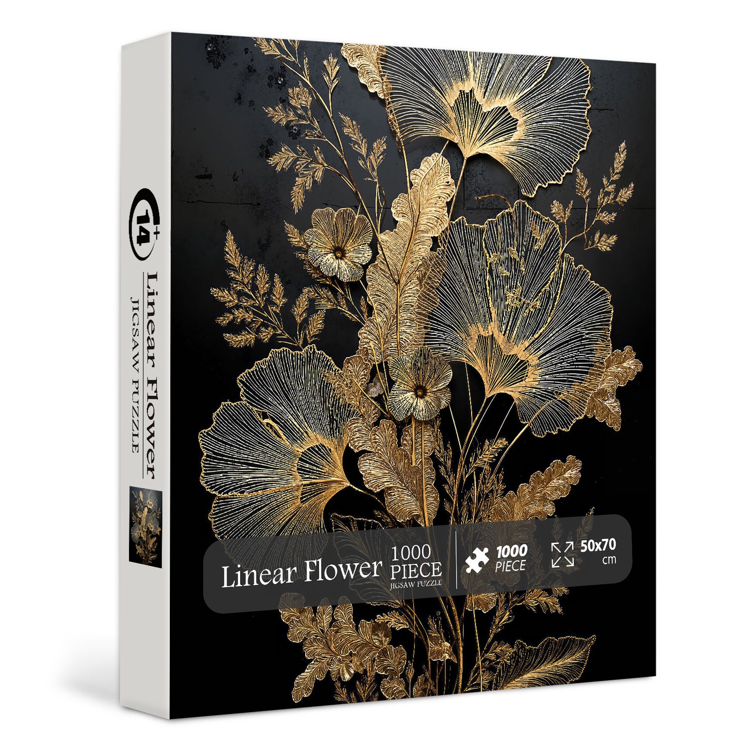 Linear Flower Jigsaw Puzzle 1000 Pieces