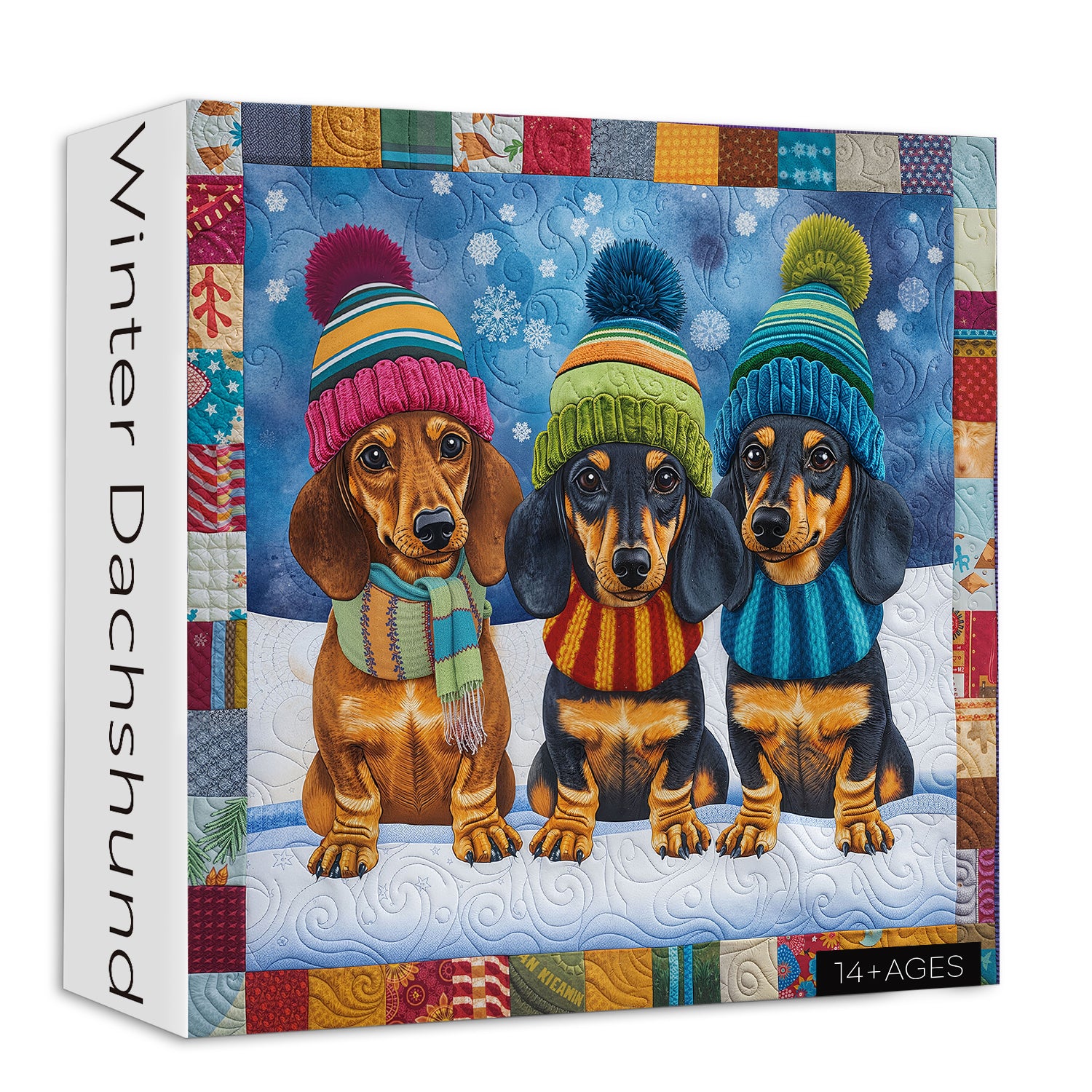 Winter Dachshunds Jigsaw Puzzle 1000 Pieces