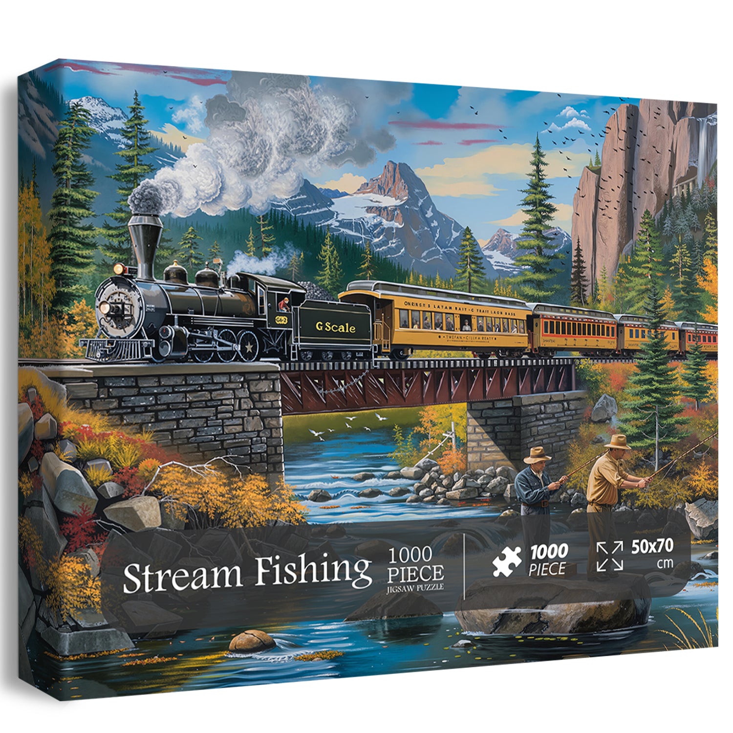 Stream Fishing Jigsaw Puzzle 1000 Pieces