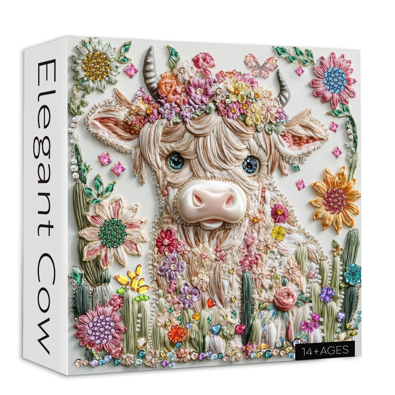 Elegantes Kuhpuzzle 1000 Stücke