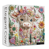 Elegantes Kuhpuzzle 1000 Stücke