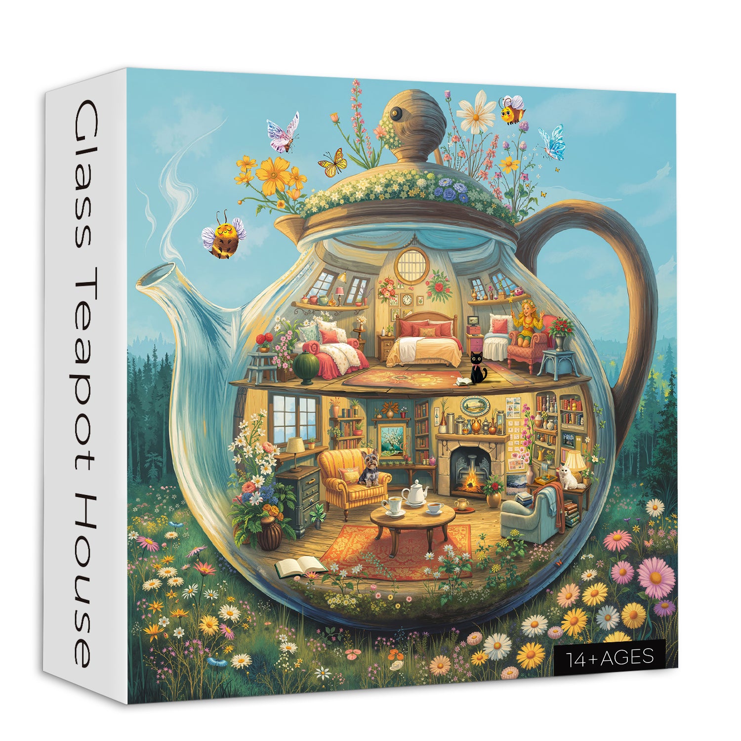 Glass Teapot House Jigsaw Puzzle 1000 Pieces