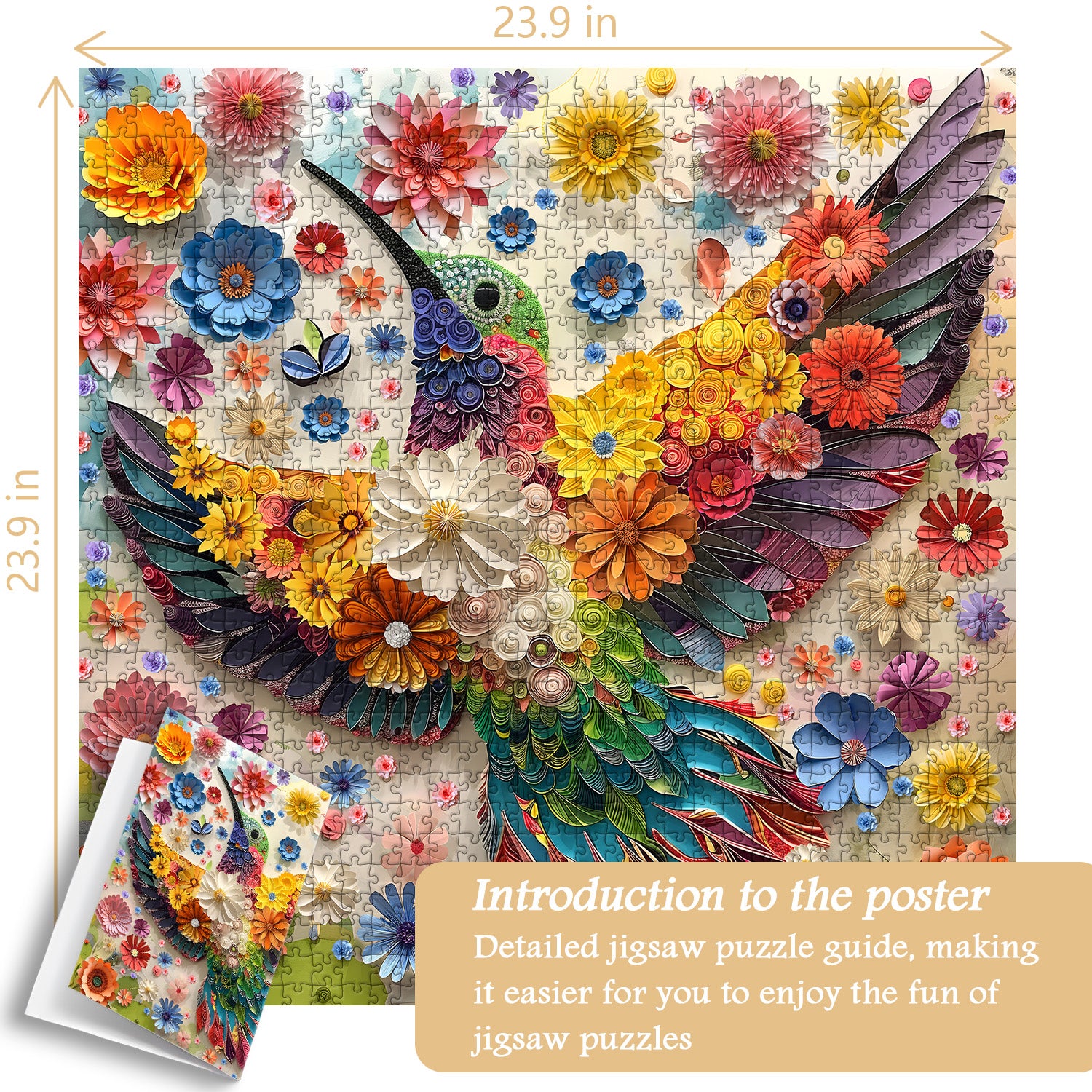 Hummingbird Flying Jigsaw Puzzle 1000 Pieces