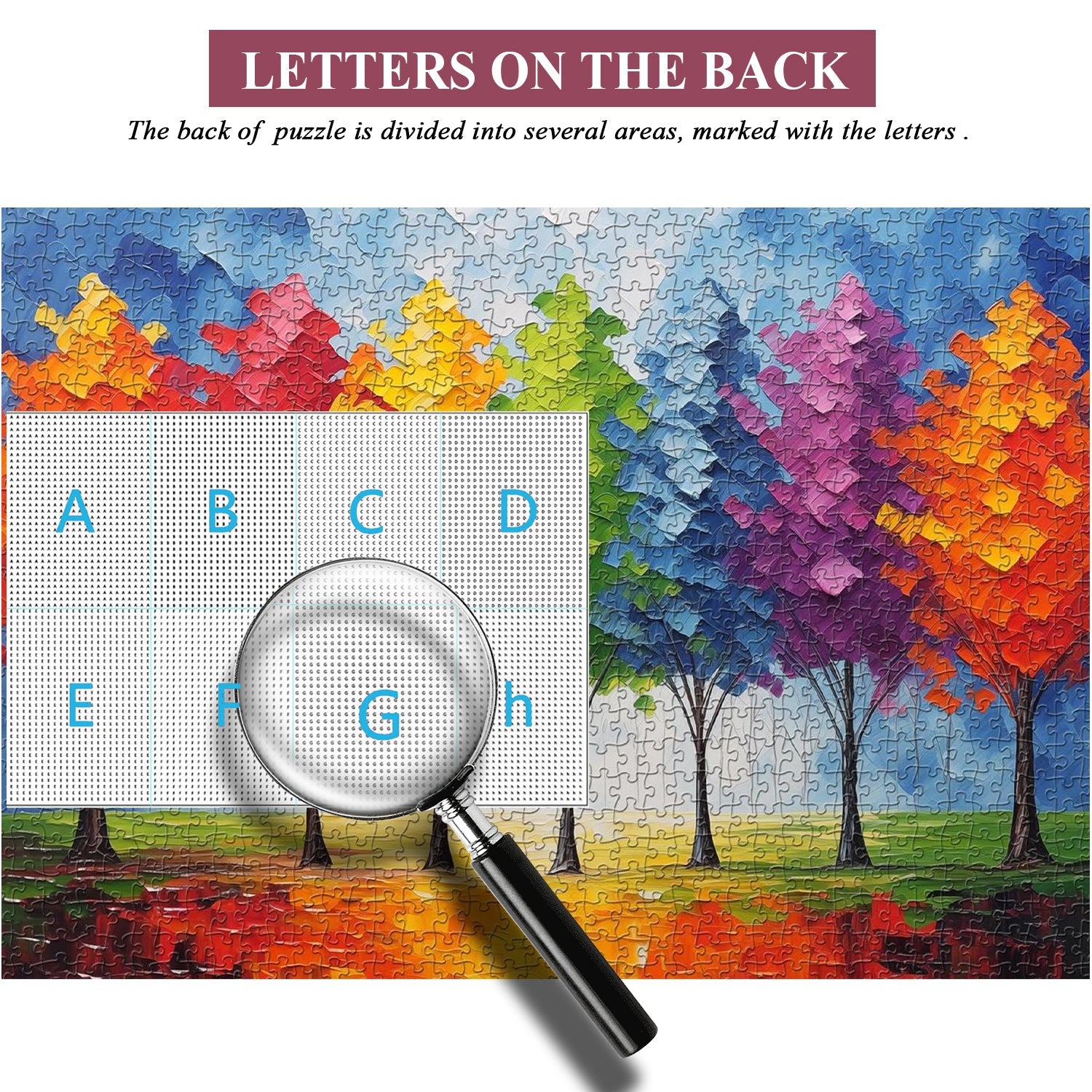 Alberi colorati puzzle puzzle 1000 pezzi