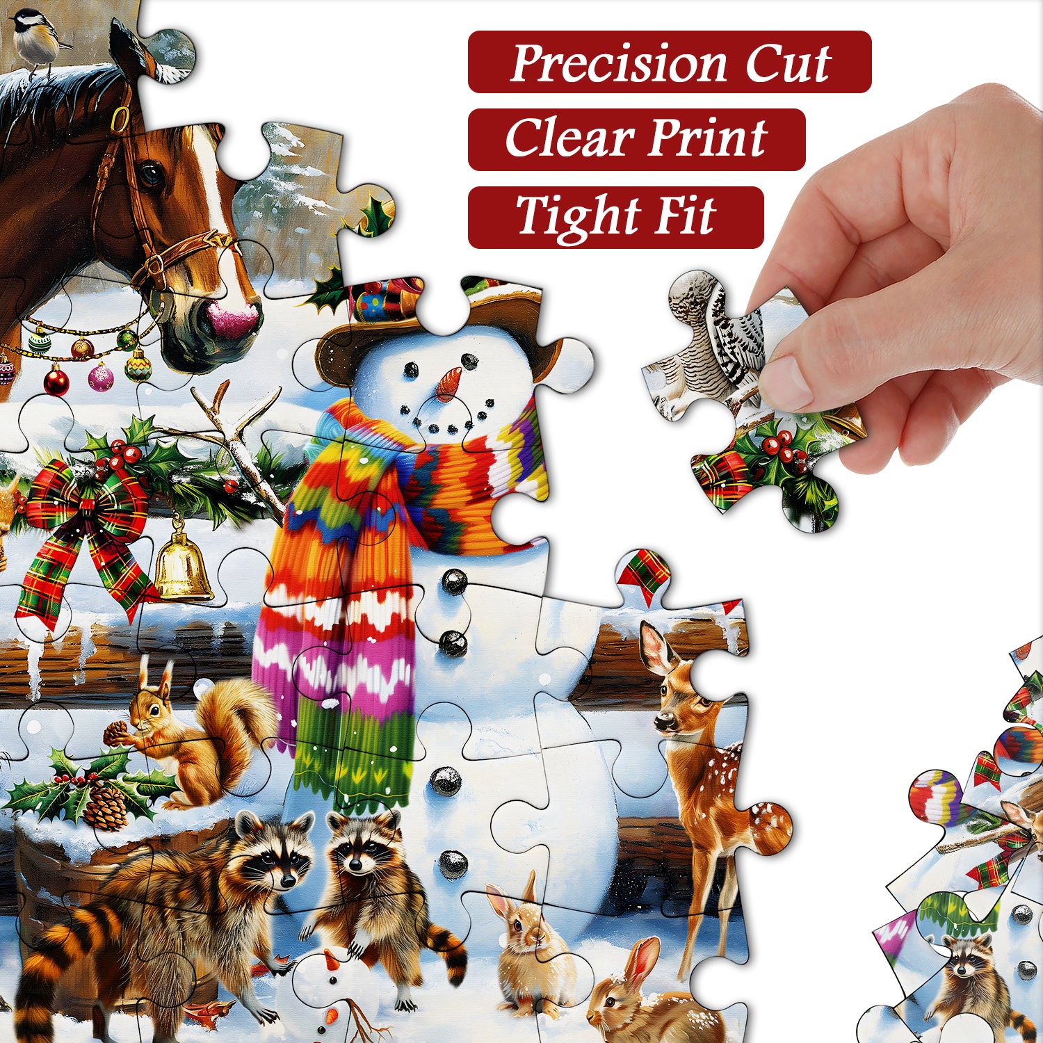 Christmas Animal Jigsaw Puzzles 1000 Pieces