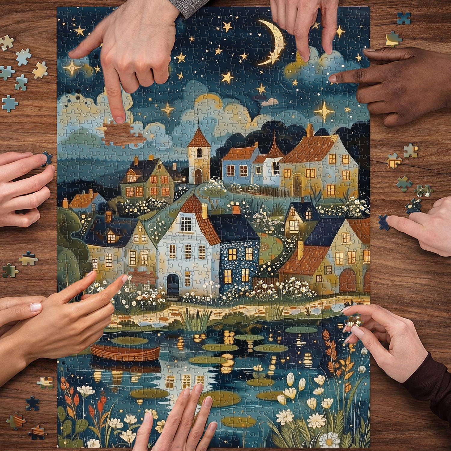 Silentes Brook Village Puzzle 1000 Stücke