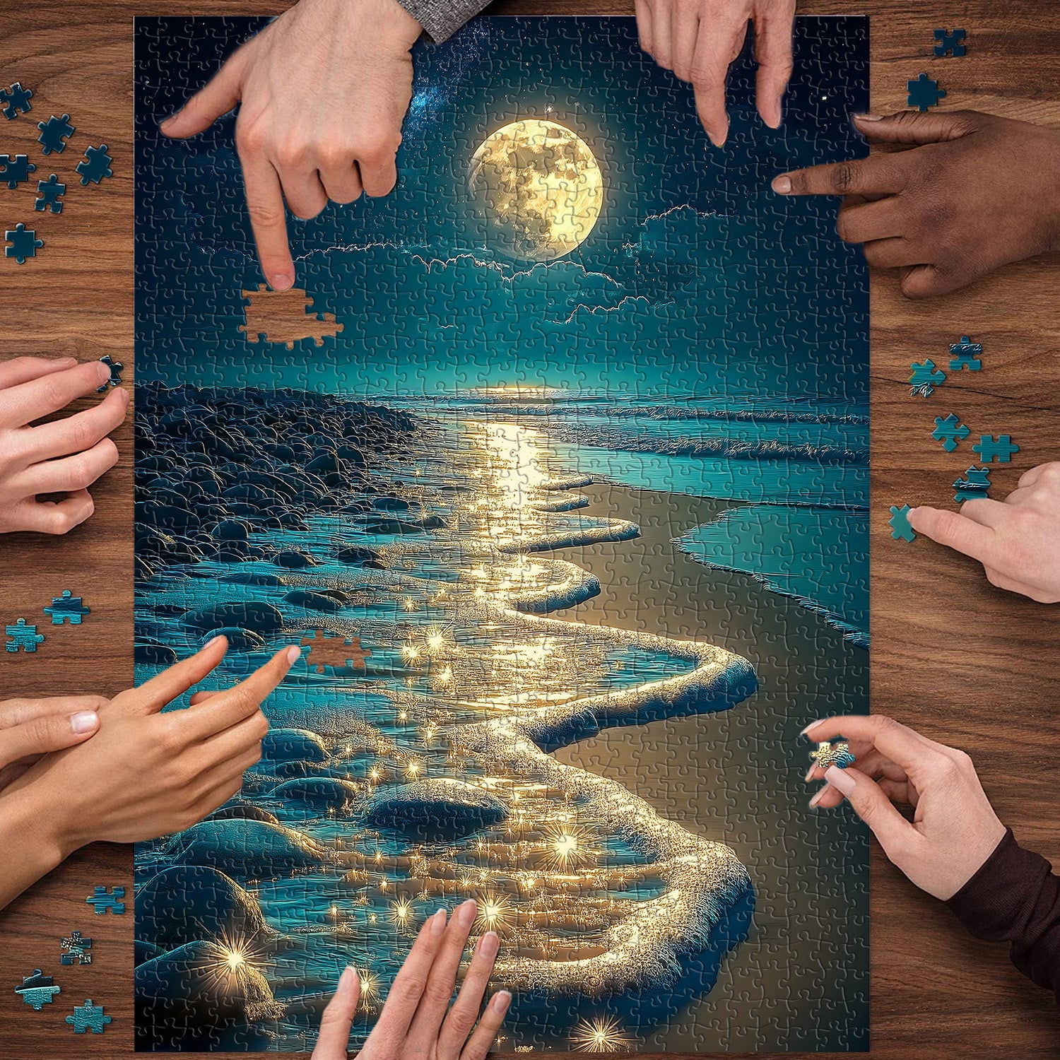Mondleuchten Serenade Jigsaw Puzzle 1000 Stücke