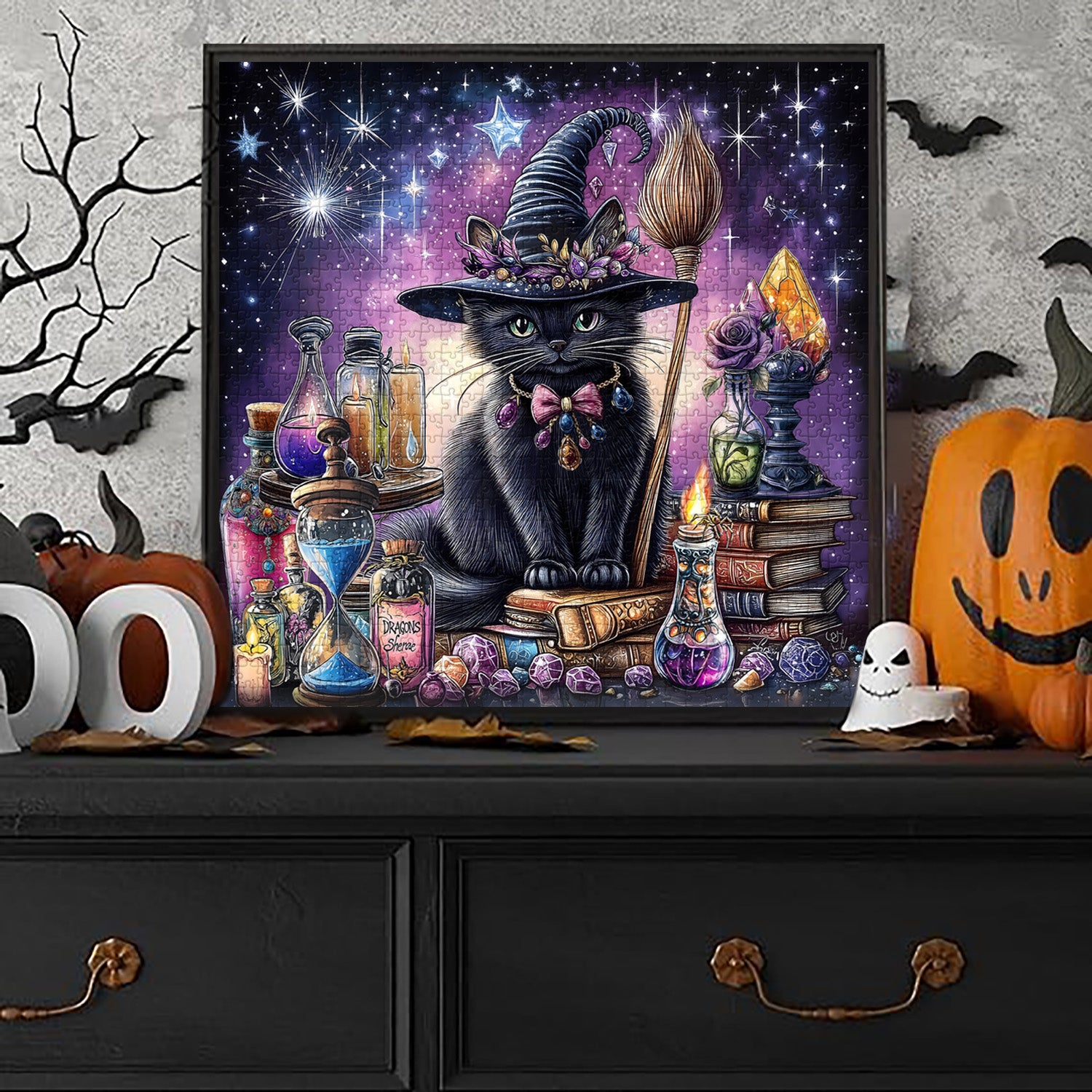 Meow Starry Night Jigsaw Puzzle 1000 Pieces