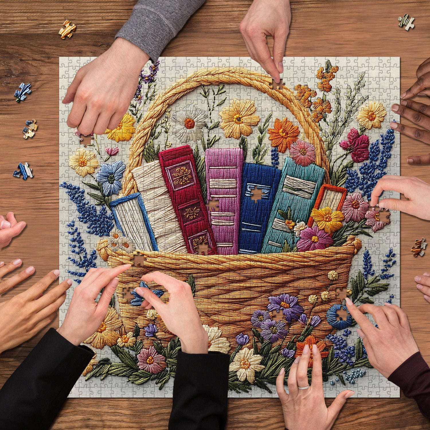 Blumenbücher Korbpuzzle 1000 Stücke