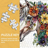 Blumenpferd Puzzle 1000 Stücke