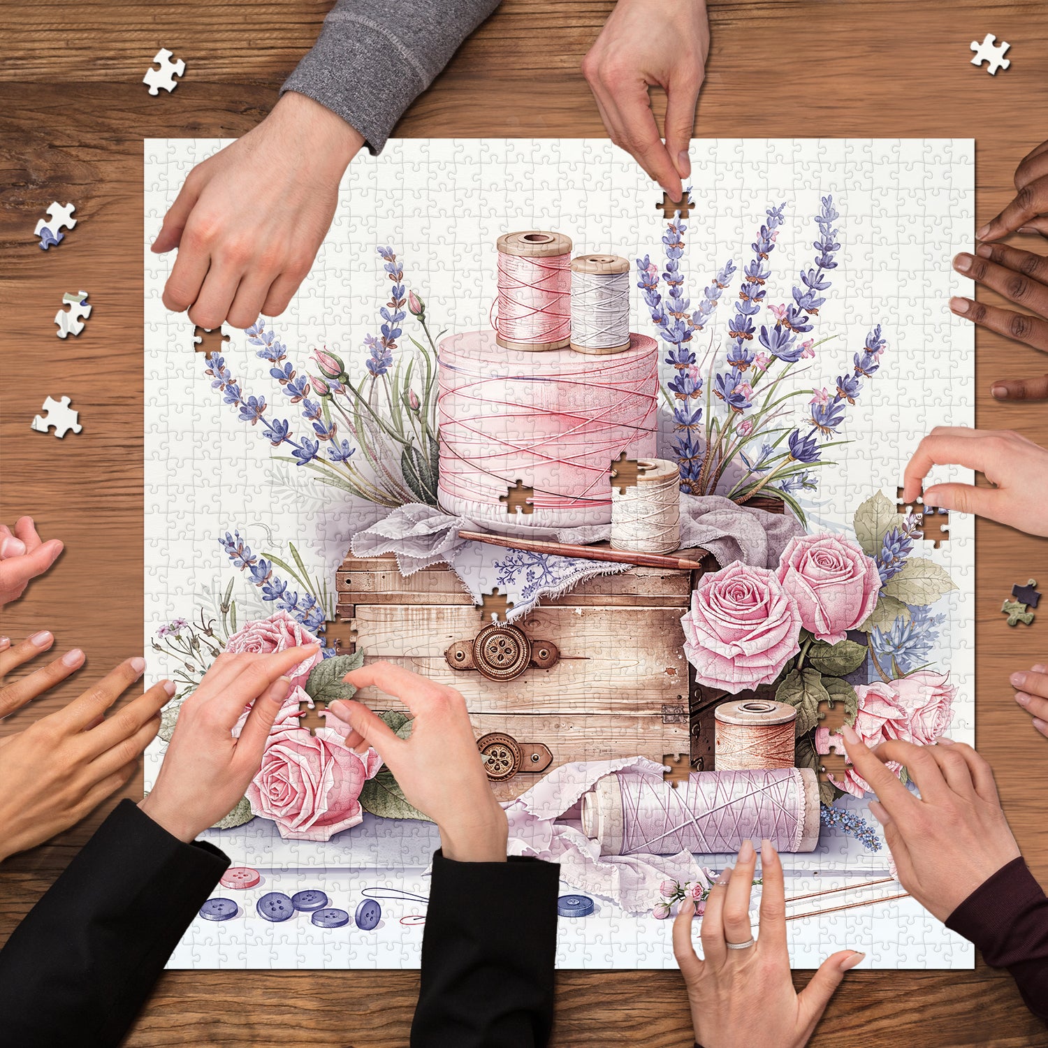 Sewing Garden Jigsaw Puzzle 1000 Pieces