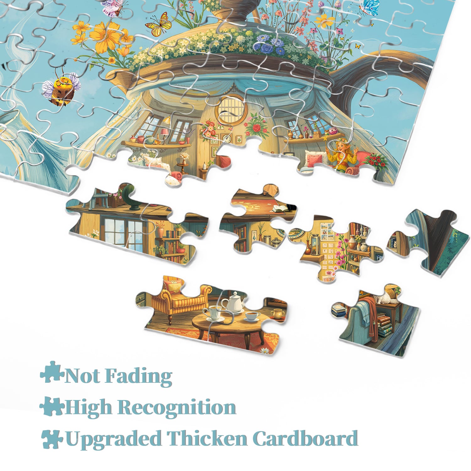 Glass Teapot House Jigsaw Puzzle 1000 Pieces