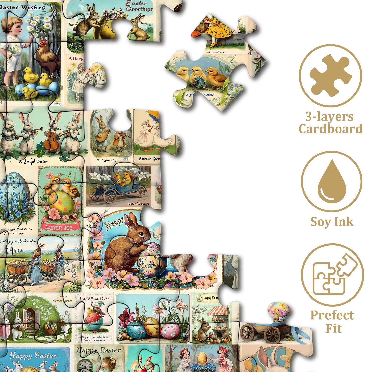 Vintage Easter Jigsaw Puzzle 1000 Pieces