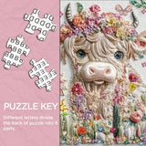 Elegantes Kuhpuzzle 1000 Stücke