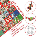 Vintage Christmas Tree Snowman Jigsaw Puzzle 1000 Pieces