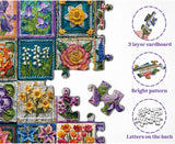 Crochet Flowers Collection Jigsaw Puzzles 1000 Pieces