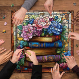 Seiten und Blumen Puzzle 1000 Stücke