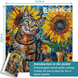 Sonnenblumenkatze Puzzle 1000 Stücke