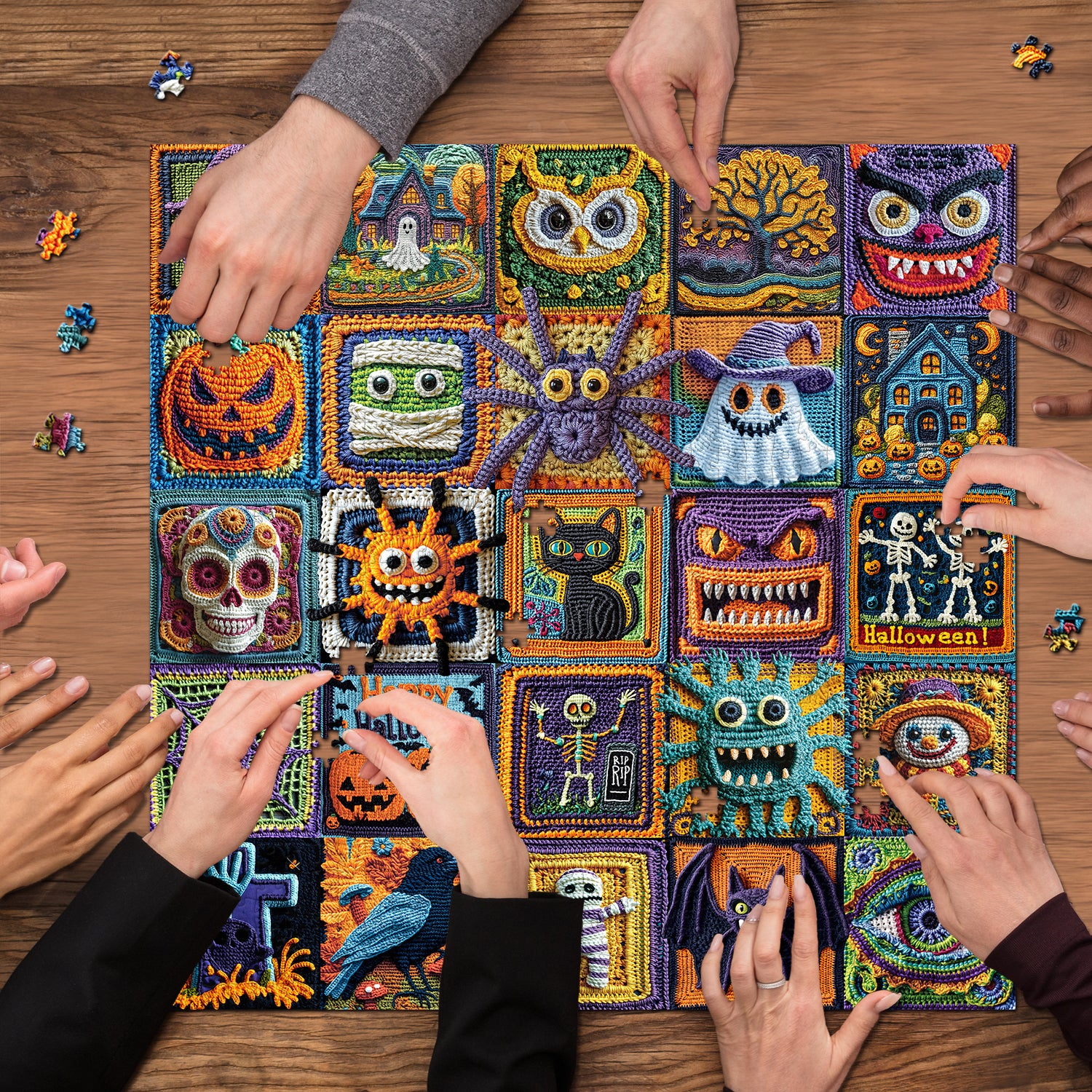 Halloween Collage Rhapsody Jigsaw Puzzles 1000 Pieces