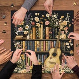 Wildblumen -Bücherregal -Puzzle 1000 Stücke