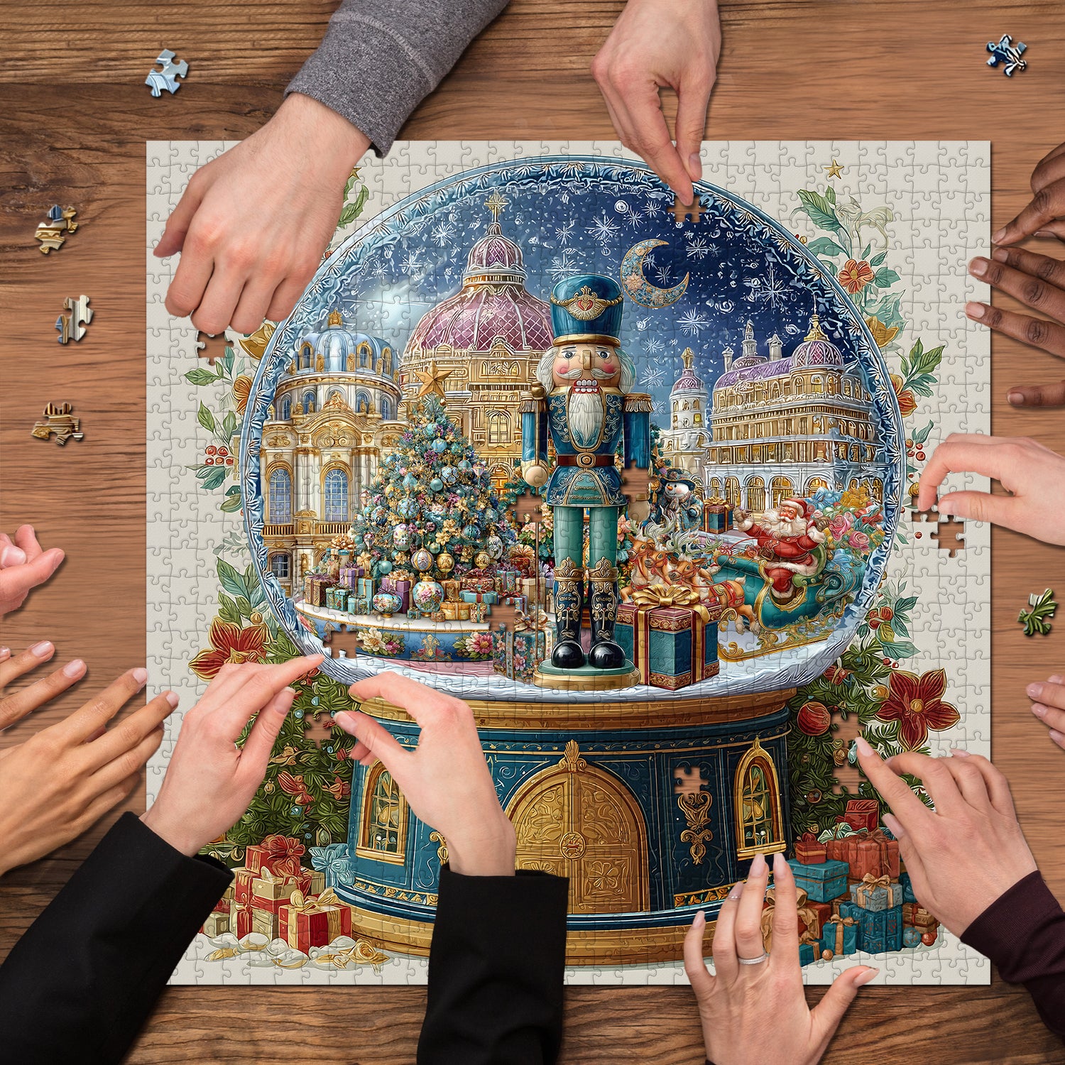 Christmas Nutcracker Globe Jigsaw Puzzle 1000 Pieces