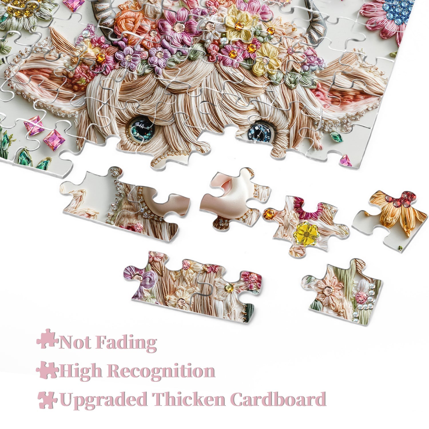 Elegantes Kuhpuzzle 1000 Stücke