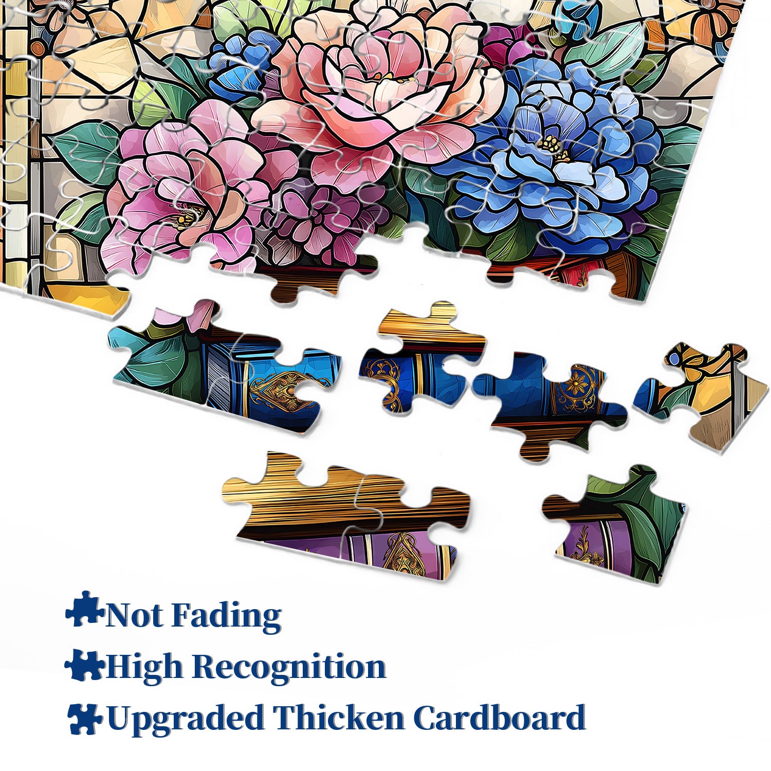 Seiten und Blumen Puzzle 1000 Stücke