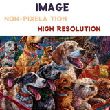BBOLDIN® Weihnachten Vergnügungspark Hund Jigsaw Puzzle 1000 Stücke