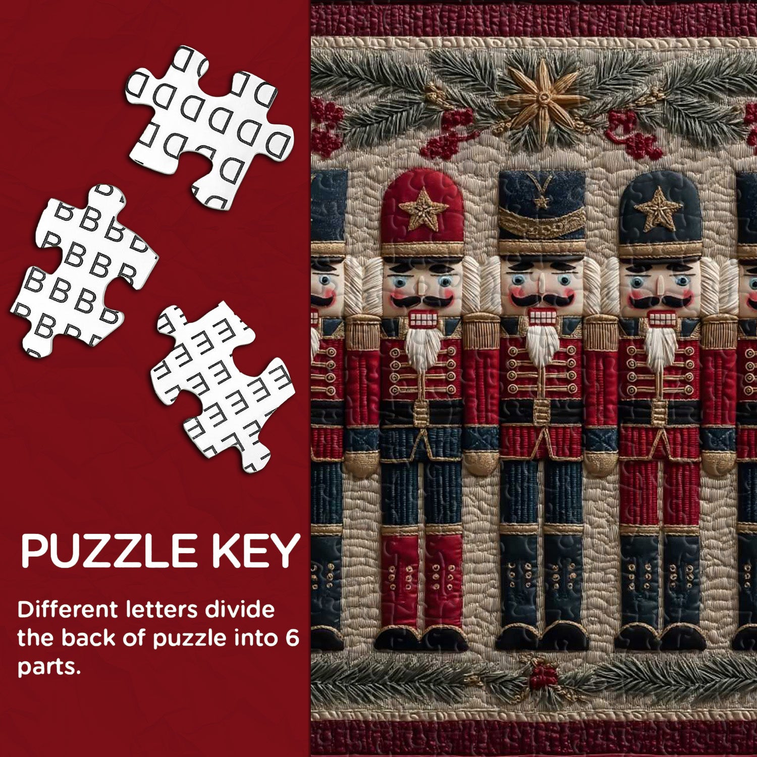 Christmas Nutcrackers Jigsaw Puzzle 1000 Pieces