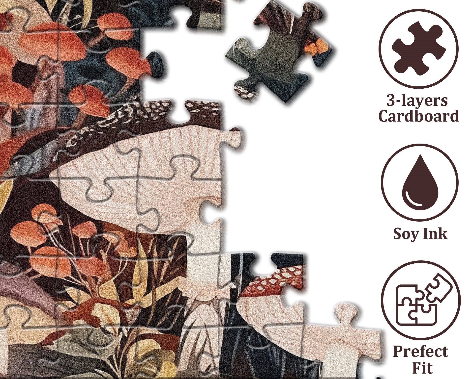 Mushroom Forest Jigsaw Puzzle 1000 Pieces