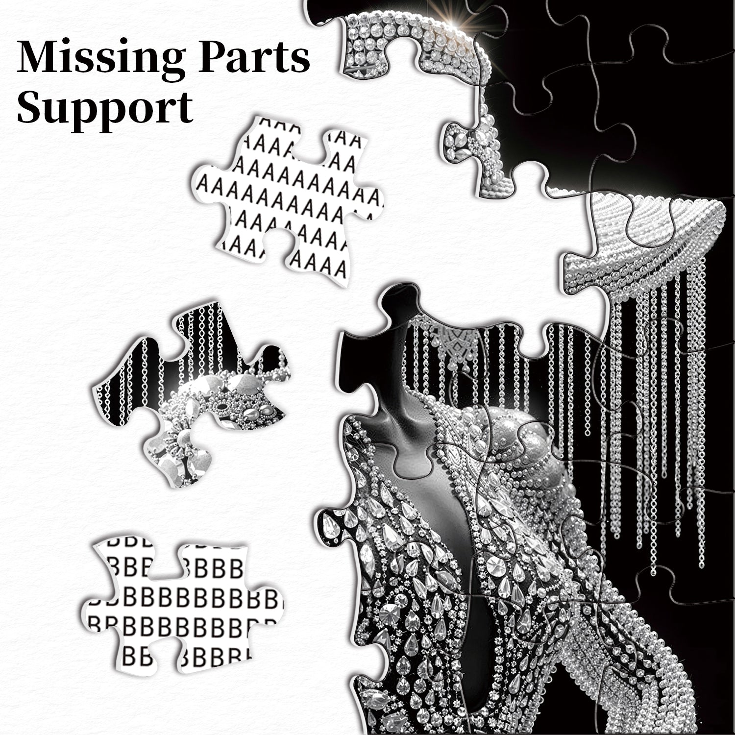 Gleaming Femme Jigsaw Puzzle 1000 Pieces