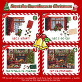 Accogliente puzzle di calendario dell'avvento natalizio 1000 pezzi