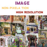 Bboldin® Street Flower Ausstellung Jigsaw Puzzle 1000 Stücke