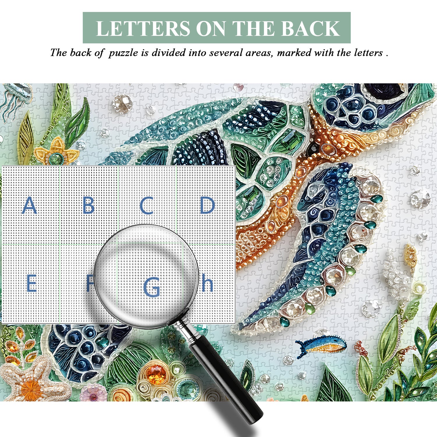 Dreamy Gem Turtle Jigsaw Puzzle 1000 Pieces