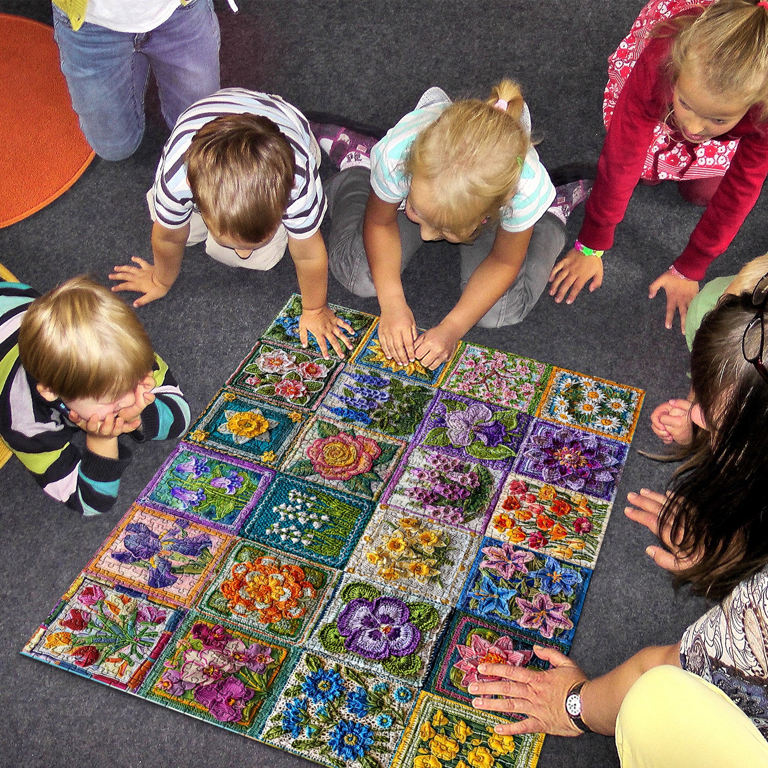 Crochet Flowers Collection Jigsaw Puzzles 1000 Pieces