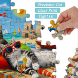 Beach Cat Party Jigsaw Puzzle 1000 Pieces