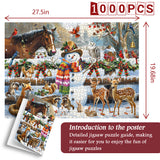 Christmas Animal Jigsaw Puzzles 1000 Pieces